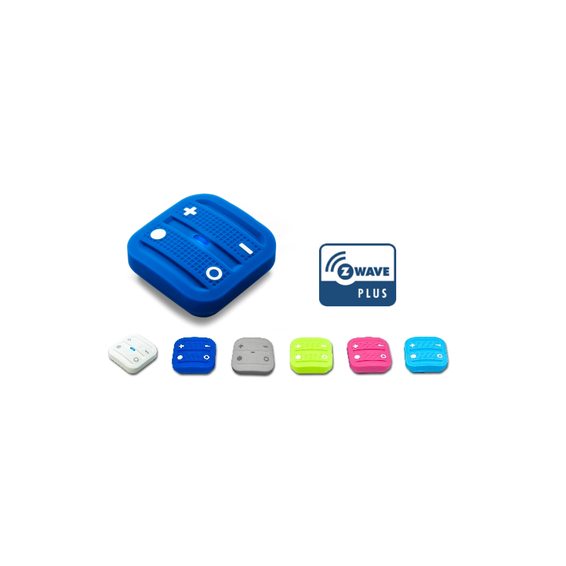 Mando interruptor cuatro botones NODON de superficie color rosa Z-Wave