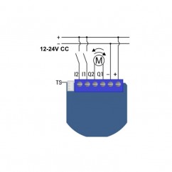 Micromódulo Qubino para control de motores de 12 y 24 v dc Z-Wave