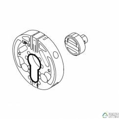 Adaptador de cerradura Danalock V3 de doble embrague perfil europeo