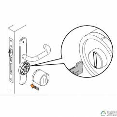 Adaptador de cerradura Danalock V3 de doble embrague perfil europeo