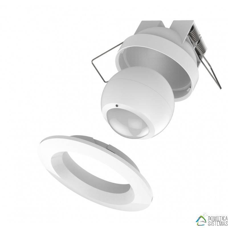 Sensor de movimiento exterior Philio con marco empotrable redondo