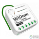 Micromódulo wiDom Dimmer regulador con medidor de potencia integrado con medidas de consumo. Z-Wave Plus