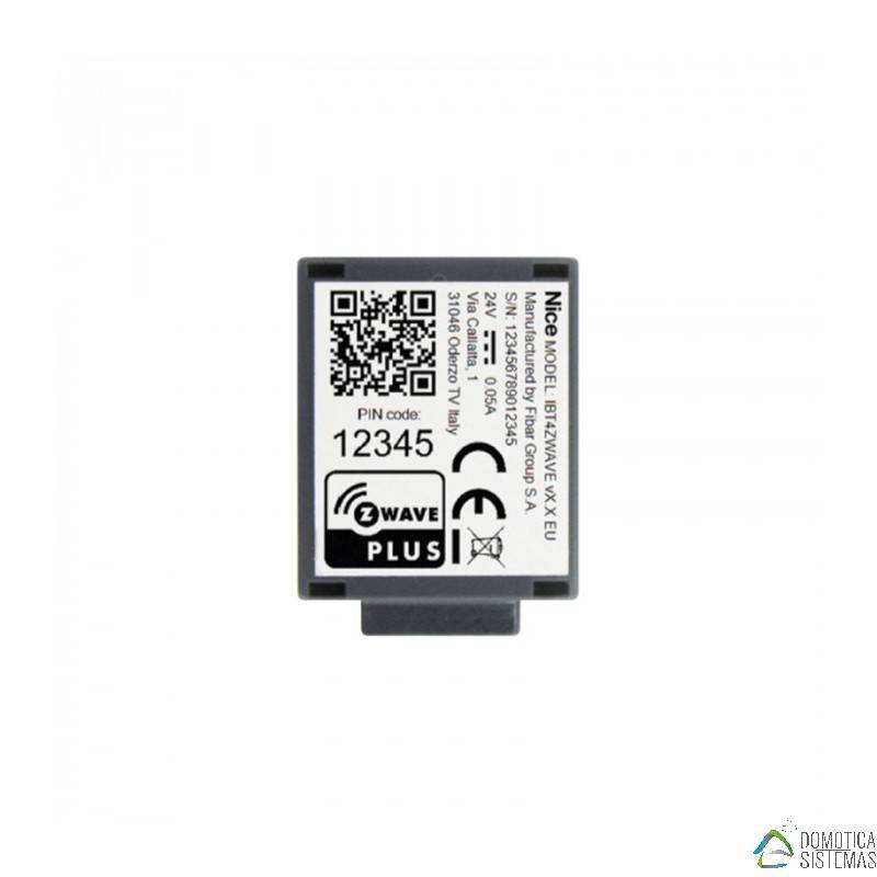Nice BiDi-ZWave - BUST4-ZWAVE interfaz BIDI Z-Wave para automatismos NICE tipo GATE&DOOR