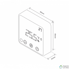 Termostato Heatit Z-Temp2 - Termostato no cableado Z-Wave+ (Negro)