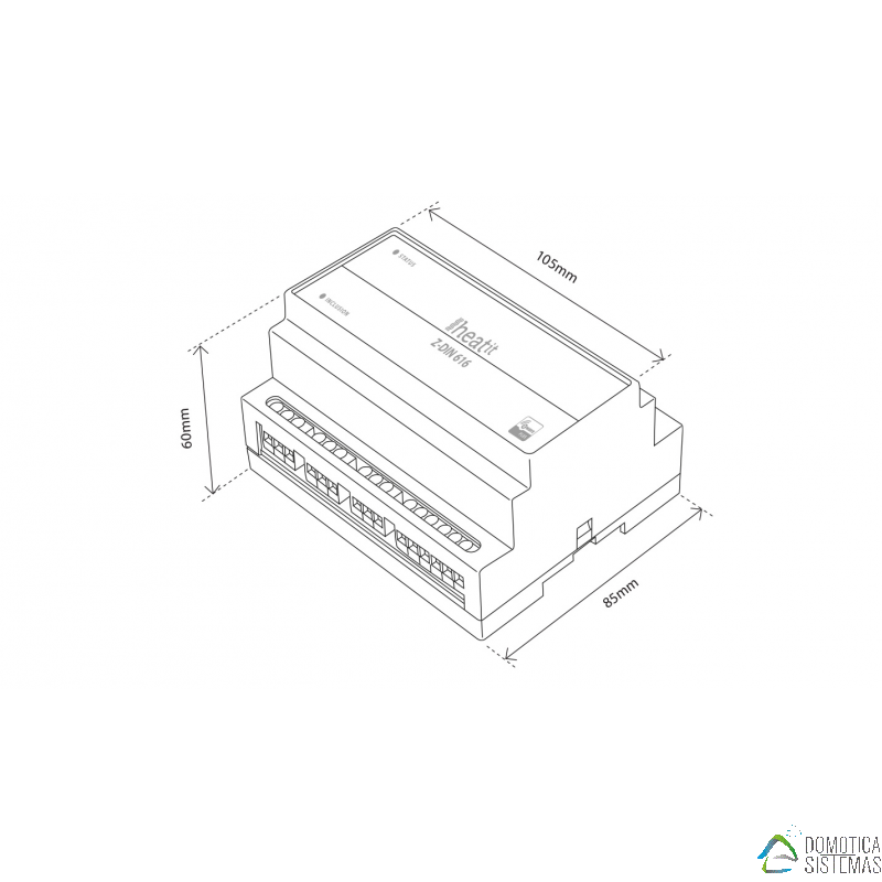 Relés Heatit Z-DIN 616 (6 Relés de 16Amperios)
