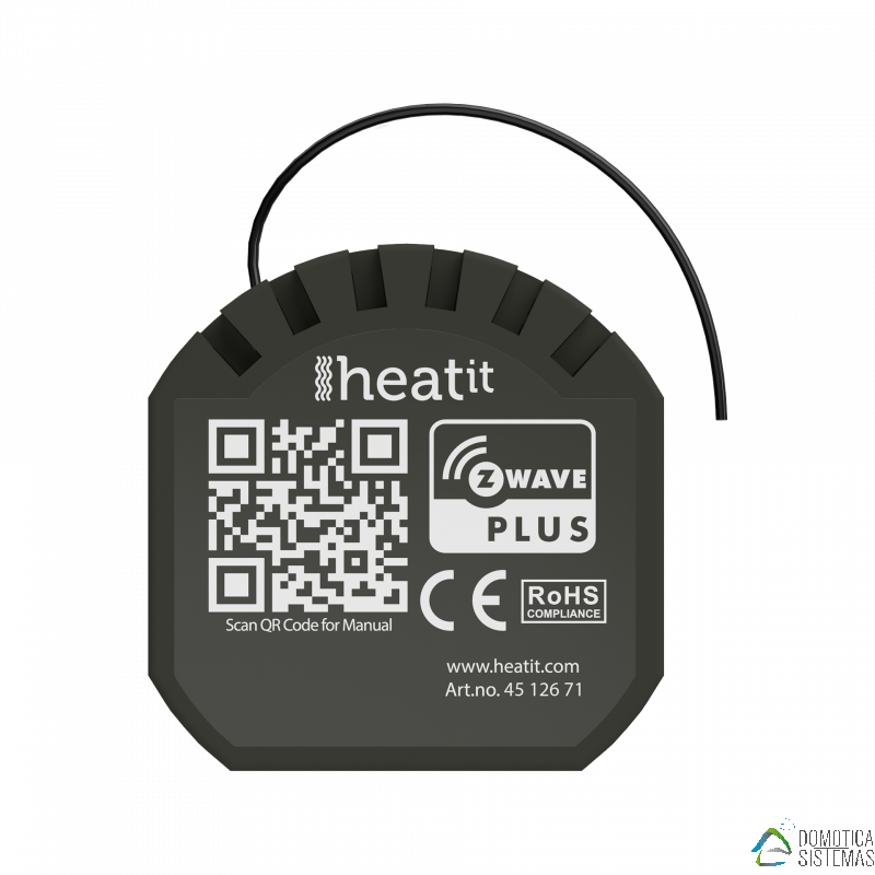 Micromódulo Heatit ZM Single Relay 16A - Rele Z-Wave para altas cargas
