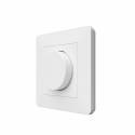 Interruptor Heatit Z-Dim de pared con módulo dimmer con regulador rotacional