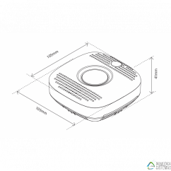 Sensor de humo Heatit Z-Smoke - Detector Z-Wave a bateria