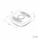 Sensor de humo Heatit Z-Smoke - Detector Z-Wave a bateria
