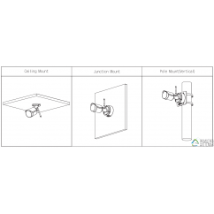 Camara IP Wifi exterior tipo bullet 2MP con vision nocturna