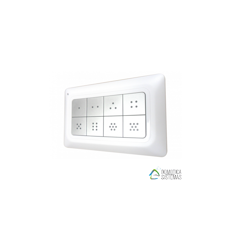 Mando control de pared Remotec Scene Master 8 botones con iluminación Z-Wave Plus