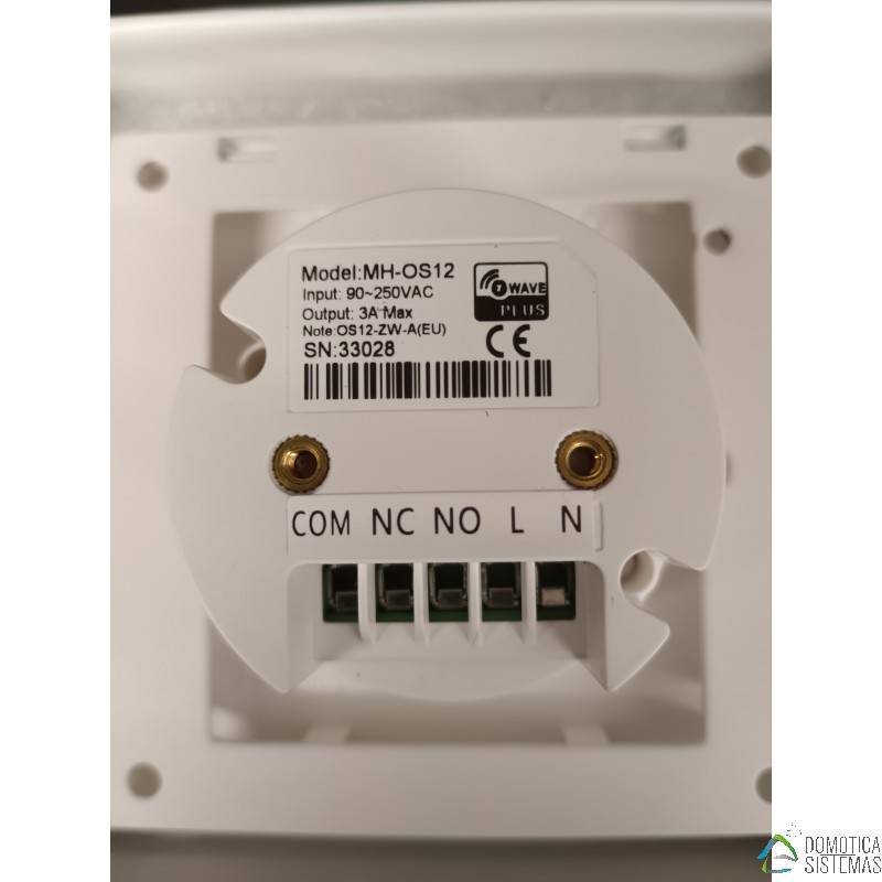 MCO Home OS12 (montaje en pared) - Sensor de Ocupación Z-Wave basado en radar