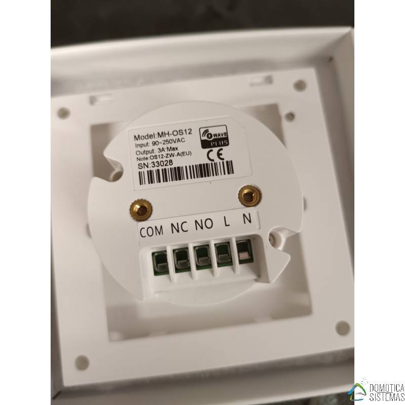 MCO Home OS12 (montaje en pared) - Sensor de Ocupación Z-Wave basado en radar