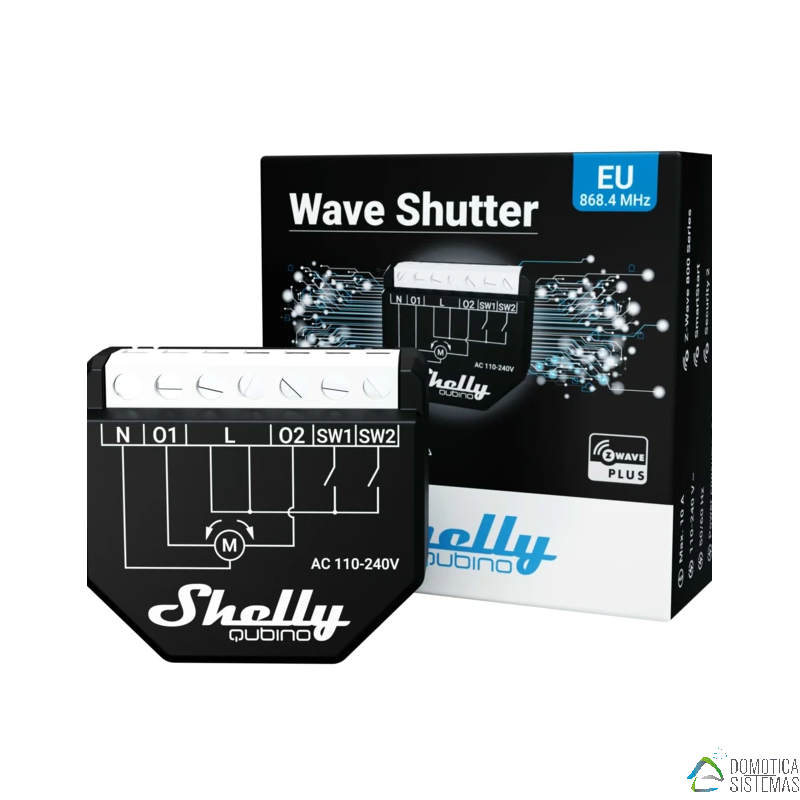 Shelly Qubino Wave Shutter - Micromódulo para persianas Z-Wave
