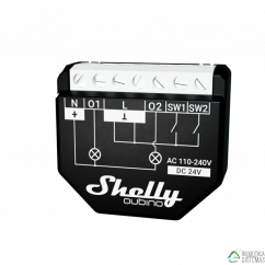 Shelly Qubino Wave 2PM - Micromódulo Relé doble hasta 16A con medición de consumo Z-Wave™ (18 A pico)