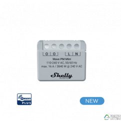 Shelly Qubino Wave PM Mini - Medidor de consumo Z-Wave hasta 16A