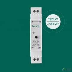 frient Smart Relay 2 DIN 16A - Relé Zigbee doble para carril DIN