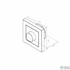 Heatit Zig Dim 250W White RAL 9003 - Dimmer rotatorio Zigbee