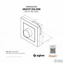 Heatit Zig Dim 250W White RAL 9003 - Dimmer rotatorio Zigbee