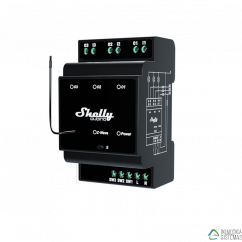 Shelly Qubino Wave Pro 3 - Interruptor inteligente Z-Wave® profesional de 3 canales para carril DIN con contactos secos