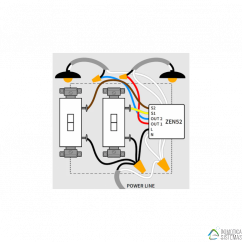 Zooz Double Relay - Relé doble Z-Wave micromódulo