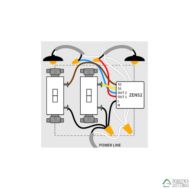 Zooz Double Relay - Relé doble Z-Wave micromódulo