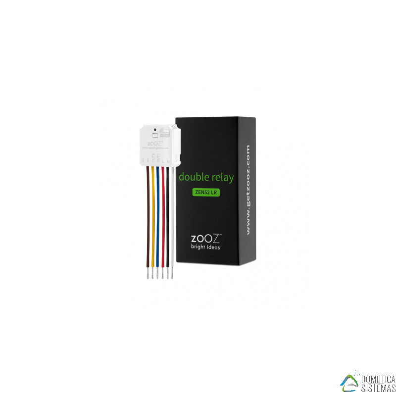 Zooz Double Relay - Relé doble Z-Wave micromódulo