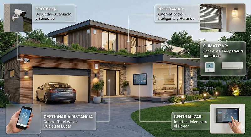 Solución domótica residencial